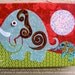 Follow My Lead - Fabric collage wall art - Ready to hang