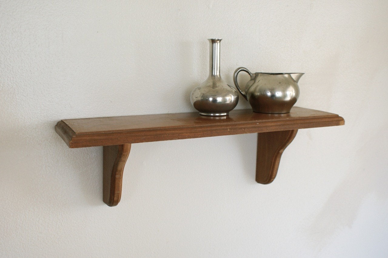 Wood Wall Shelf Small Display Shelving Wooden Wall Hanging