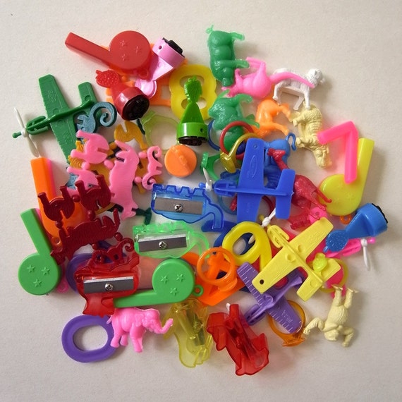 Fun Pack 50 assorted toys plastic charms air by KeeteeTinySpace