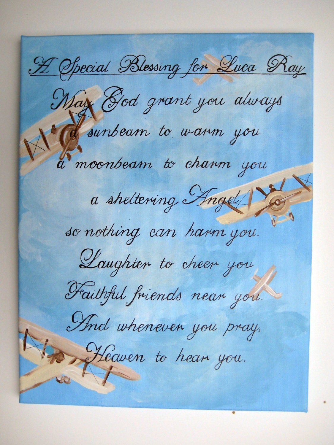 Newborn blessing prayer picture
