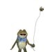 Frog- Paper Mache Frog Art Doll- Paper Mache Sculpture