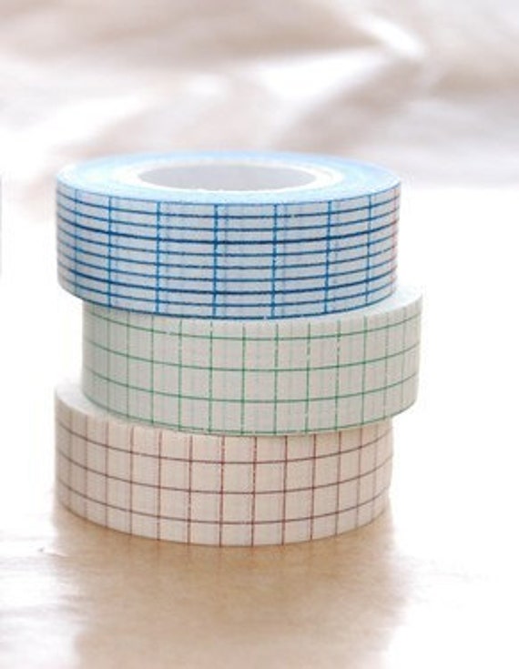 Japanese Washi Masking Tapes Set of 3 / Blue by littlehappythings1