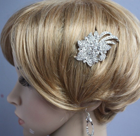 ON SALE Crystal Rhinestone bridal Hair comb by WearableArtz