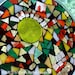 Stained Glass, Mosaic, Abstract, Geometric, Trivet, Fall Colors, Autumn, Sun Catcher, Birthday, Wedding, Anniversary