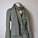 Denim JACKET - Olive Green Hand Dyed Urban Upcyled Gap Denim Jacket - Small (40" chest)