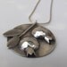 Pomegranates Pendant, Handmade in Sterling Silver, OOAK