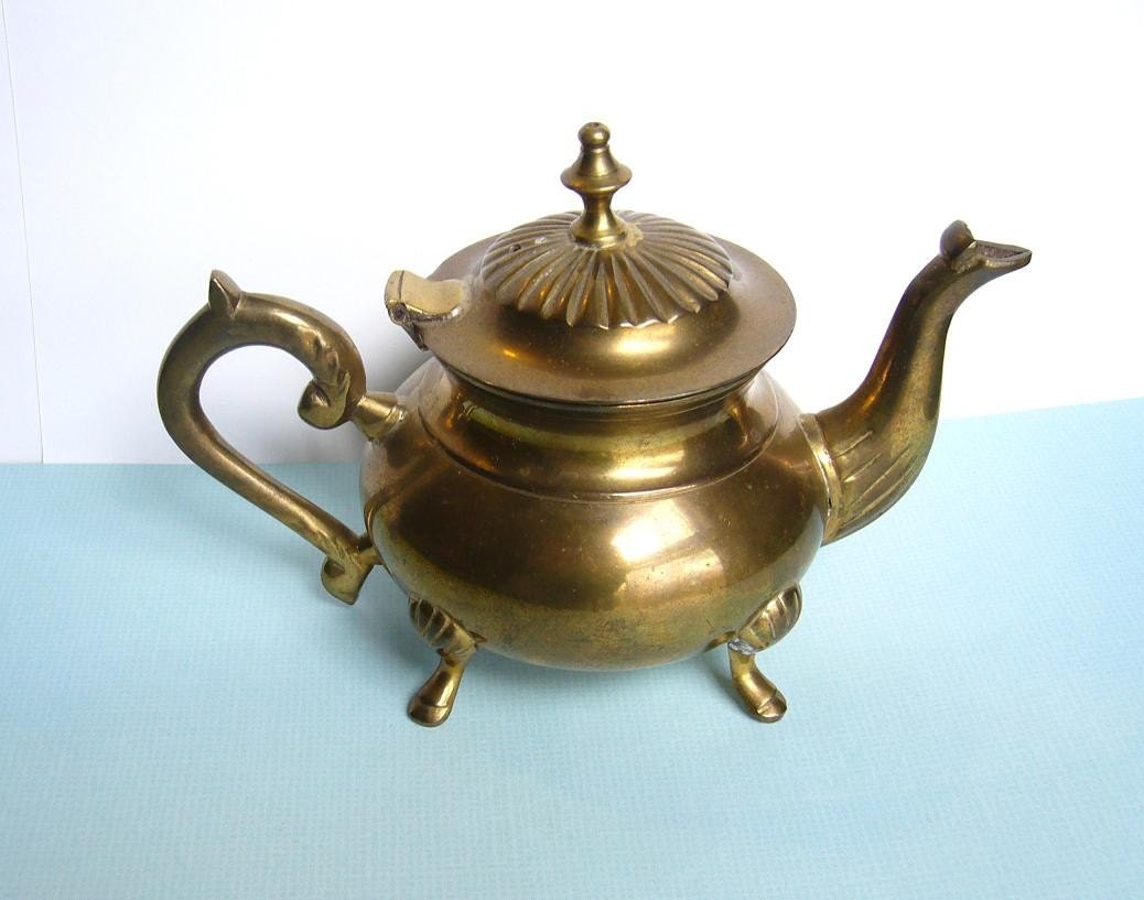Vintage Brass Teapot