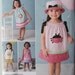 Toddlers Pillowcase Dress with Hat Sz 6mo to 4 Simplicity 2383 uncut pattern