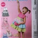 Girls Dresses, Belt, & Purse Sz 2 to 5 McCalls 6496 uncut sewing pattern