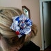 PBR PABST BLUE Ribbon beer can tin flower hair clip Rockabilly PinUp