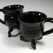 Pair of Curvy Cauldron Mugs: Dancing Cauldron Series