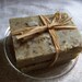 Goat milk soap, two rustic country, farmhouse or cabin style bars, made from scratch, peppermint