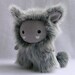 Grey Frost Plush Monster Toy