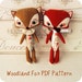 Woodland Fox PDF Pattern - Help Japan