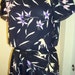 VINTAGE BLACK FLORAL DISCO DRESS////dress is reserved///