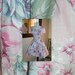 VINTage 80s summer dress - off shoulder - flowers - full skirt - its own crinoline