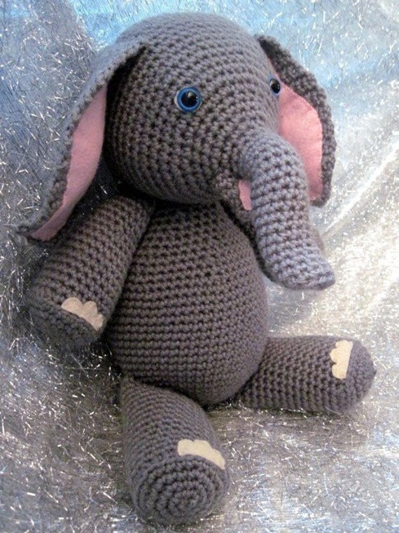 crochet patterns for beginner the amyandell Crochet Pattern by Amigurumi on Elly Etsy Elephant