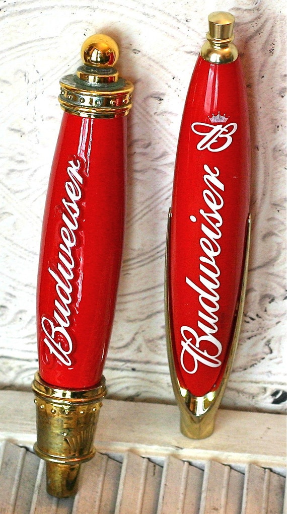 Vintage Budweiser Beer Tap Handles