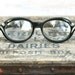 Circa 1950s Vintage Safilo Venezia Eyeglass Frames Black Rhinestones