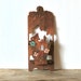 Vintage Wooden Spotted Deer Mail Holder Japan