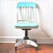 Mid Century General Fireproofing Office Chair Aqua Atomic Industrial Eames Era