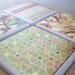 Shabby Chic Florals and Dots-A Vintage Inspired Coaster Set by burlap and blue