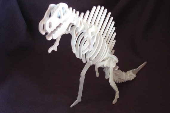 Wooden Dinosaur Skeleton by Talismans on Etsy