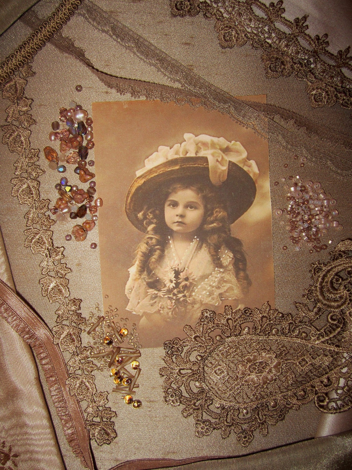 Victorian Crazy Quilt Inspiration Embellishment Kit