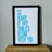 Poster, Art for Kids, Baby Art, Robin's Egg Blue, So Many of My Smiles Begin with You Letterpress Poster, 11 x 17 Typography Print