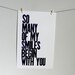 Letterpress Poster, DARK NAVY BLUE and White Typography Print, So Many of My Smiles Begin with You