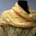 Beautiful long,hand knitted, yellow scarf for autumn, ready to ship. Gift idea for her.