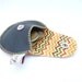 Coin Purse / The Mini Gypsy Change Purse Mustard and Dark Green Leather with Fall Chevron Cotton Lining / Ready to Ship