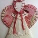 Rose Colored Shabby Chic Angel Ornament