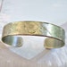 Vintage Wendell August Collectible Forged Hammered Pewter Cuff Bracelet Signed OOAK