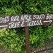 Personalized Your Name on Wood Wedding Sign on Stake Happily Ever After Starts Here Directional Arrow