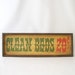 vintage shabby chic rustic cottage sign wall hanging clean beds retro home decor green red saloon bar old fashioned primative
