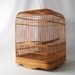 vintage bird cage hanging natural bamboo reed basket home decor decorative cottage chic large tall cage
