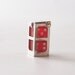 vintage sterling silver dice mini charm red lucite retro fashion jewelry accessory for bracelets & necklaces old school style lucky casino