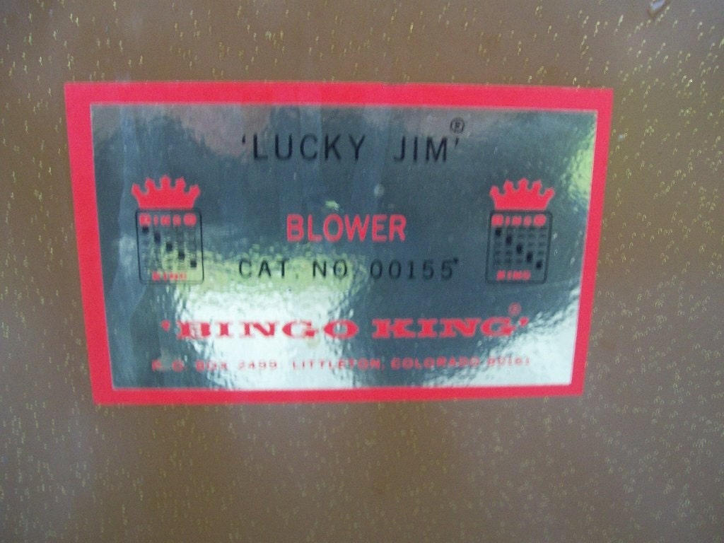 Lucky Jim Bingo King Air Blower Portable Bingo Machine