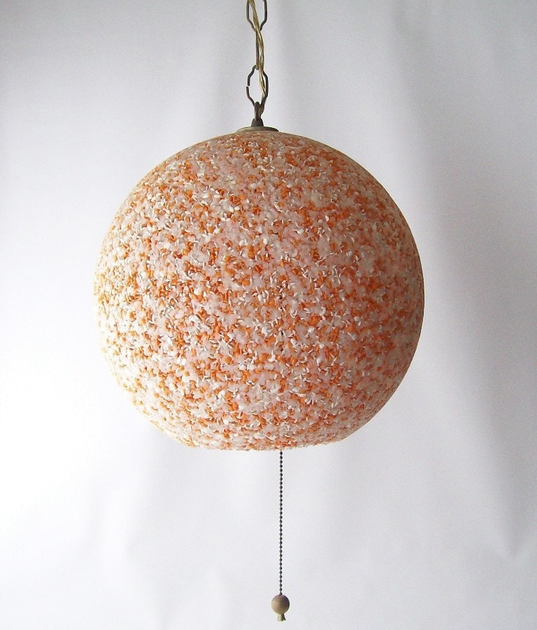 vintage swag lamp hanging atomic light confetti lighting ball
