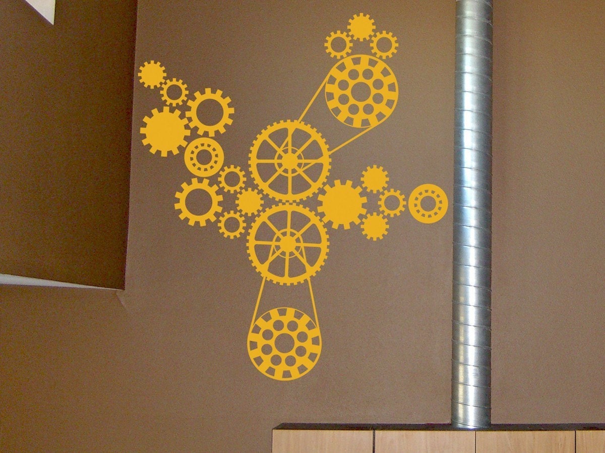 Steampunk vinyl wall art decal sticker cling