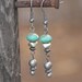Teal Blue Bohemian Earring - Czech Glass - Oxidized Silver - Earthy Bohemian Jewelry by YaY Jewelry