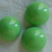 Vintage Lucite Beads, Lucite Cabochons, Spring Pistachio Green, Glossy, Pretty Spring or Summer Color