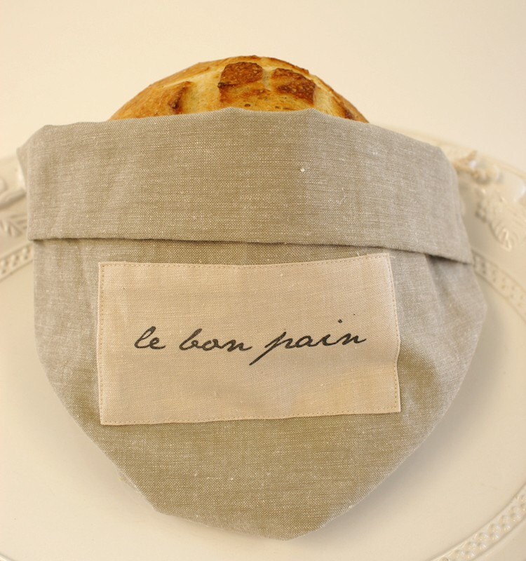 Artisan Bread Warming Bag and Bread Storage in by LaMaisonDouce