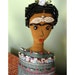 Frida Kahlo Art Doll with Milagros