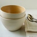 Butterscotch and Buff Stoneware Bowl Set
