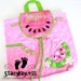 SHIPS SAME DAY-- Watermelon Quilted Back Pack or Diaper Bag in Pink - Includes Free Personalization