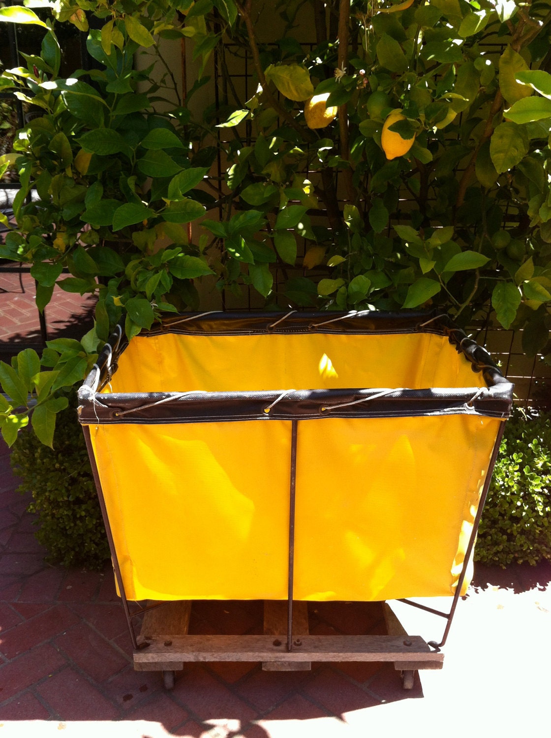 vintage laundry cart