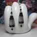 Doctor Who White Dalek Dangle Earrings