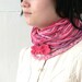 Lacy Romantic Crocheted Infinity Necklace Scarf, Neckwarmer with Fringes. For 4 seasons. Wearable Fiber Art Jewelry.
